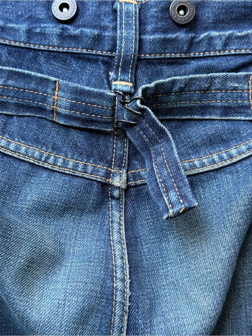 Junya Watanabe x Comme des Garçon MAN Dark Blue Denim Carpenter Jeans M AD2009 - Picture 13 of 16